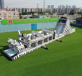 T7-5019 Percorsi a ostacoli gonfiabili a tema zebra