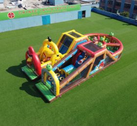 T7-5027 Percorsi a ostacoli gonfiabili a tema Angry Birds