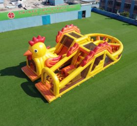 T7-5046 Percorsi a ostacoli gonfiabili a tema pollo