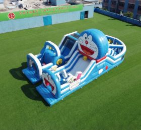 T7-5060 Percorso a Ostacoli Gonfiabile a Tema Doraemon