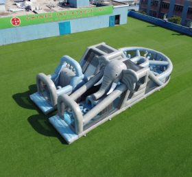 T7-5068 Percorsi a ostacoli gonfiabili a tema elefante