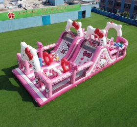 T7-5086 Percorsi a ostacoli gonfiabili a tema Hello Kitty