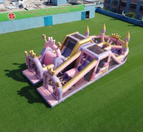 T7-5137 Percorsi a ostacoli gonfiabili a tema feste delle principesse