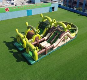 T7-5146 Percorsi a ostacoli gonfiabili a tema Shrek