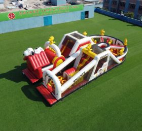 T7-5149 Percorsi a ostacoli gonfiabili a tema Snoopy