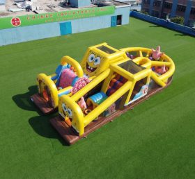 T7-5153 Percorsi a ostacoli gonfiabili a tema SpongeBob