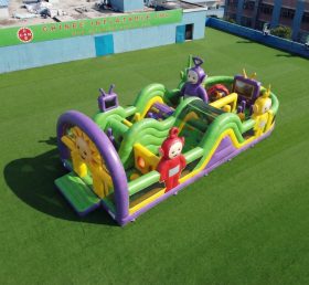 T7-5160 Percorso a Ostacoli Gonfiabile a Tema Teletubbies
