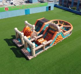 T7-5163 Percorsi a ostacoli gonfiabili a tema I Flintstones