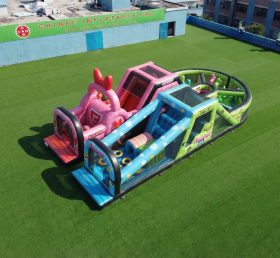 T7-5166 Percorso a ostacoli gonfiabile a tema Le Superchicche