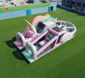T7-5179 Percorsi a ostacoli gonfiabili a tema unicorno