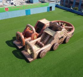 T7-5183 Percorso a ostacoli gonfiabile a tema Far West