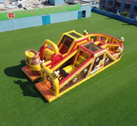 T7-5184 Percorsi a Ostacoli Gonfiabili a Tema Winnie the Pooh