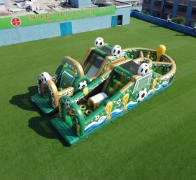 T7-5187 Percorso a Ostacoli Gonfiabile a Tema Coppa del Mondo