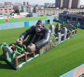 T7-5190 Percorso a Ostacoli Gonfiabile a Tema King Kong