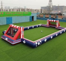 T11-926US Campo da calcio gonfiabile a tema Stati Uniti