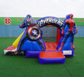 T2-4396C Casa Gonfiabile Avengers con Scivolo
