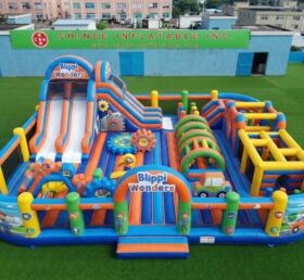 GF3-1431 Parco giochi gonfiabile a tema Blippi Wonders