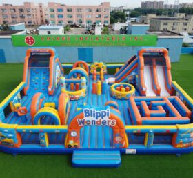 GF3-1432 Parco Giochi Gonfiabile a Tema Blippi Wonders