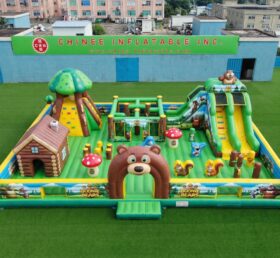 GF3-1436 Parco Giochi Gonfiabile a Tema Boonie Bears