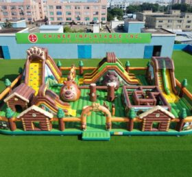 GF3-1437 Parco Giochi Gonfiabile a Tema Boonie Bears