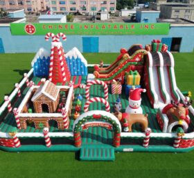 GF3-1442 Parco Giochi Gonfiabile a Tema Natalizio