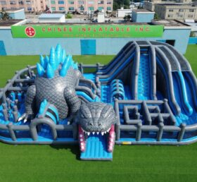 GF3-1463 Playground gonfiabile a tema Godzilla