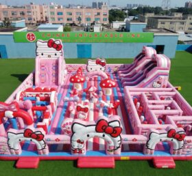 GF3-1466 Parco Giochi Gonfiabile a Tema Hello Kitty