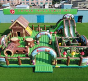 GF3-1478 Playground Gonfiabile a Tema Masha e Orso