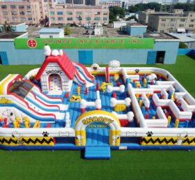 GF3-1511 Parco Giochi Gonfiabile a Tema Snoopy