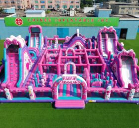 GF3-1531 Parco Gonfiabile a Tema Barbie