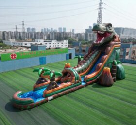GS2-123 Scivolo d’Acqua Gigante Gonfiabile a Tema Dinosauro