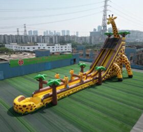 GS2-126 Scivolo d'Acqua Gigante Gonfiabile a Tema Giraffa