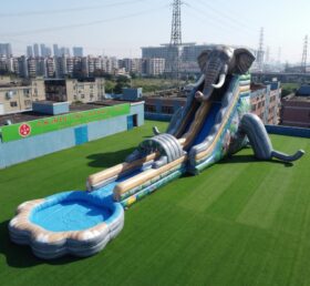 GS2-132 Scivolo d’acqua gigante gonfiabile a tema elefante