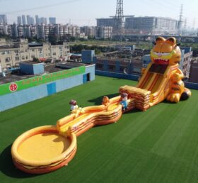 GS2-136 Scivolo d'acqua gigante gonfiabile a tema Garfield