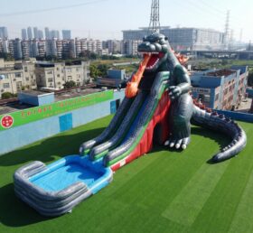 GS2-137 Scivolo d'Acqua Gigante Gonfiabile a Tema Godzilla