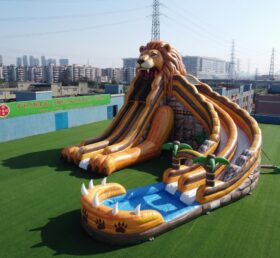 GS2-150 Scivolo d’Acqua Gigante Gonfiabile a Tema Leone
