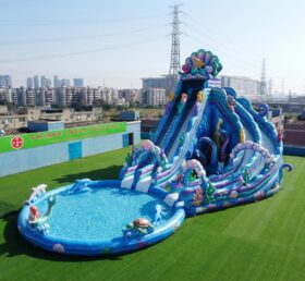GS2-155 Scivolo d'acqua gigante gonfiabile a tema sirena