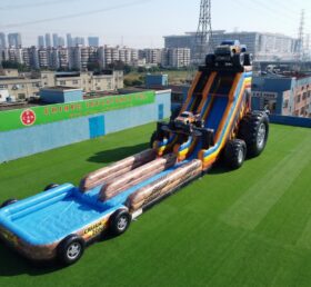 GS2-158 Scivolo d'acqua gigante gonfiabile a tema camion mostro