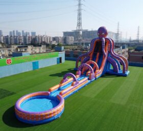 GS2-163 Scivolo d'acqua gigante gonfiabile a tema polpo
