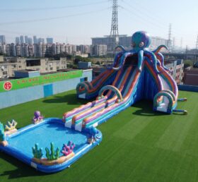 GS2-164 Scivolo d’Acqua Gigante a Tema Polpo Gonfiabile