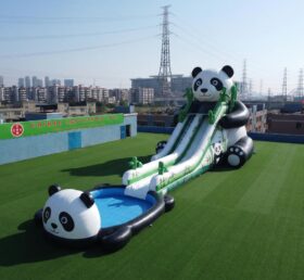 GS2-166 Scivolo d'acqua gigante gonfiabile a tema panda