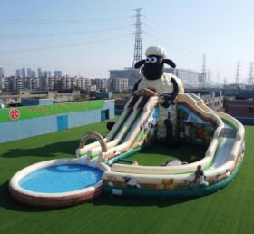 GS2-183 Scivolo Acquatico Gigante Gonfiabile a Tema Shaun la Pecora