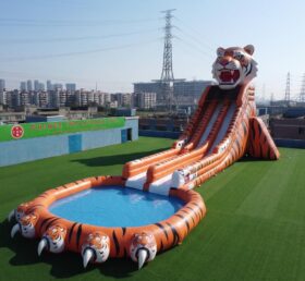 GS2-196 Scivolo d'acqua gigante gonfiabile a tema tigre