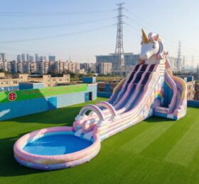 GS2-200 Scivolo d'acqua gonfiabile gigante a tema unicorno