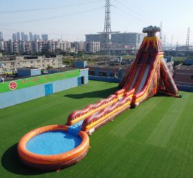 GS2-202 Scivolo d’Acqua Gigante Gonfiabile a Tema Vulcano