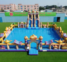 Pool3-849 Parco Acquatico Gonfiabile a Tema Aladdin