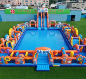 Pool3-857 Parco Acquatico Gonfiabile a Tema Blippi Wonders