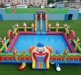 Pool3-863 Parco Acquatico Gonfiabile a Tema Clown
