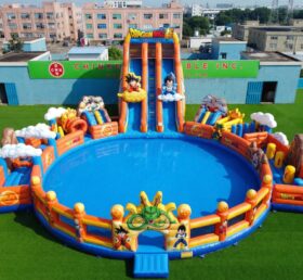 Pool3-868 Parco Acquatico Gonfiabile a Tema Dragon Ball