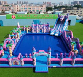 Pool3-886 Parco Acquatico Gonfiabile a Tema Nella Knight